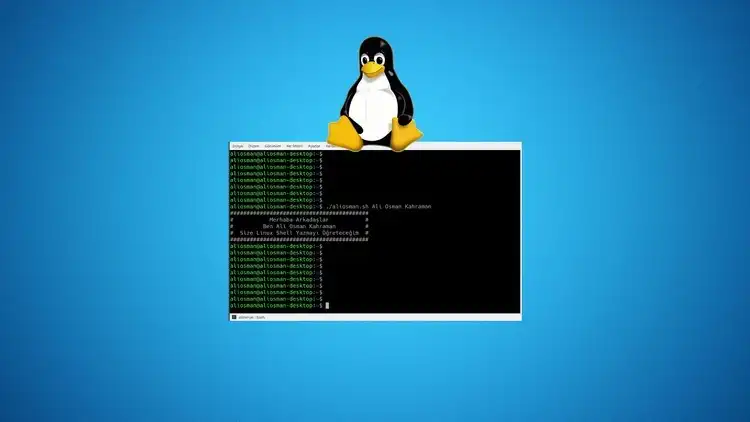 Shell Script Menü Sistemli Uygulama Görseli
